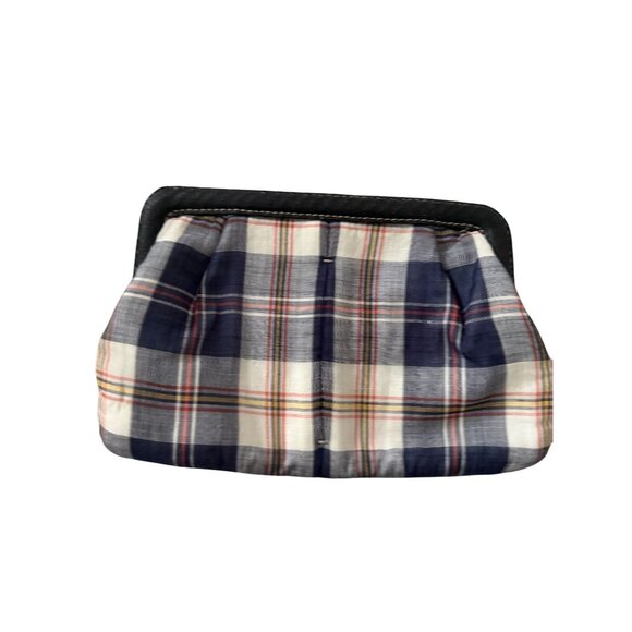 J CREW Fall Plaid Clutch Handbag NEW NWOT - Picture 3 of 8